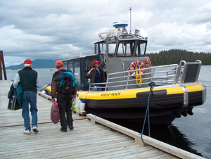 Boarding the West Rock